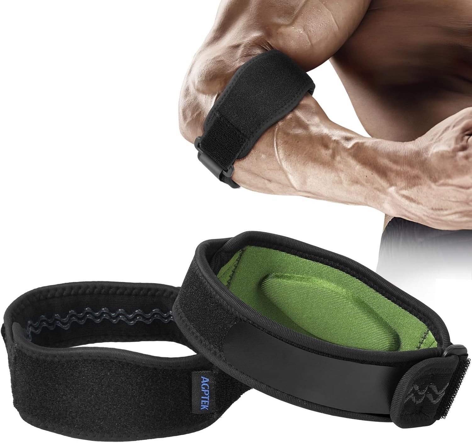 2-Pack Lightweight Elbow Support for Tendonitis & Sports – Unisex Design