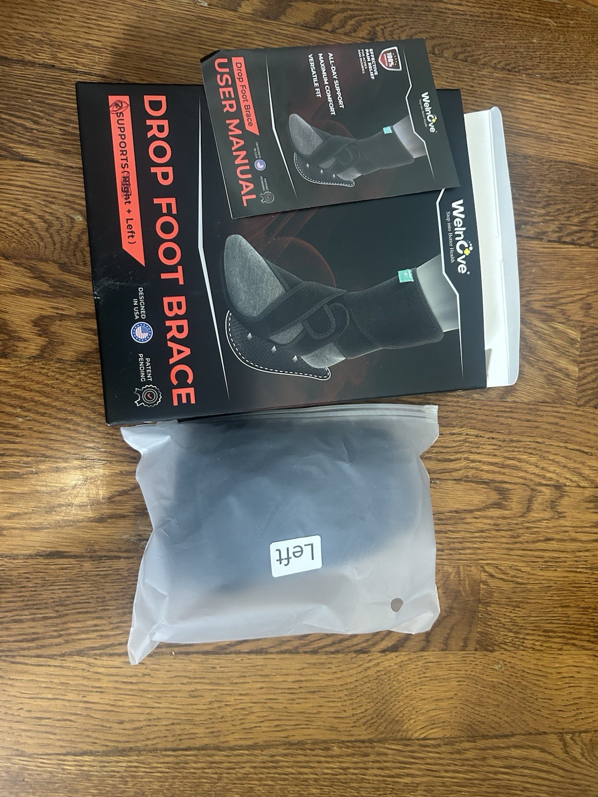 Left Foot Drop Brace WelnOve (RIGHT NOT INCLUDED I NEEDED THAT ONE :) )