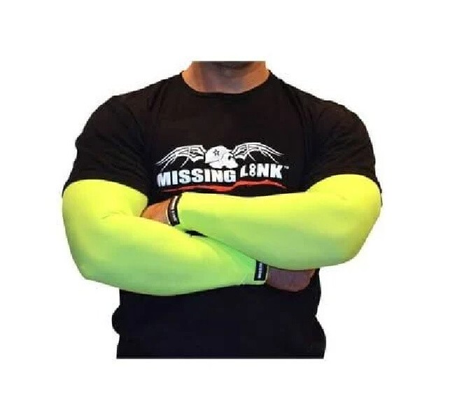 Missing Link Arm Pro Compression Sleeves Size Small Neon Yellow