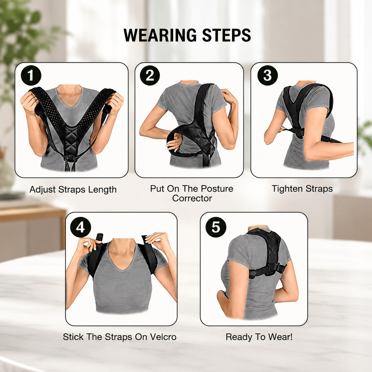 Posture Corrector Back Support Belt Hunchback Correction Brace Shoulder Unisex