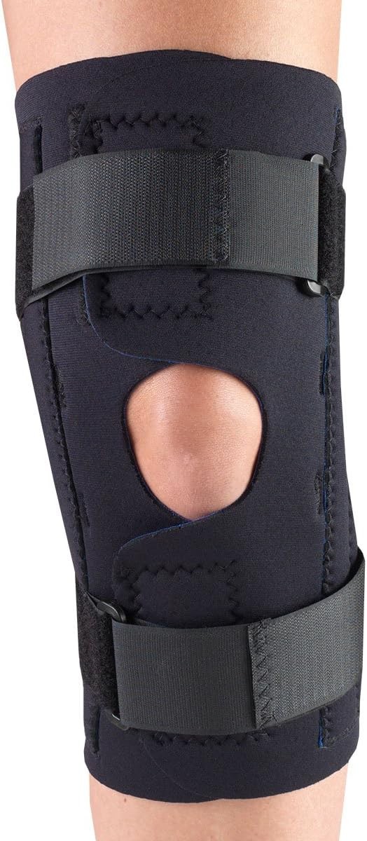 Champion/OTC Knee Stabilizer Wrap, Spiral Stays, Neoprene, Black, 2X-large