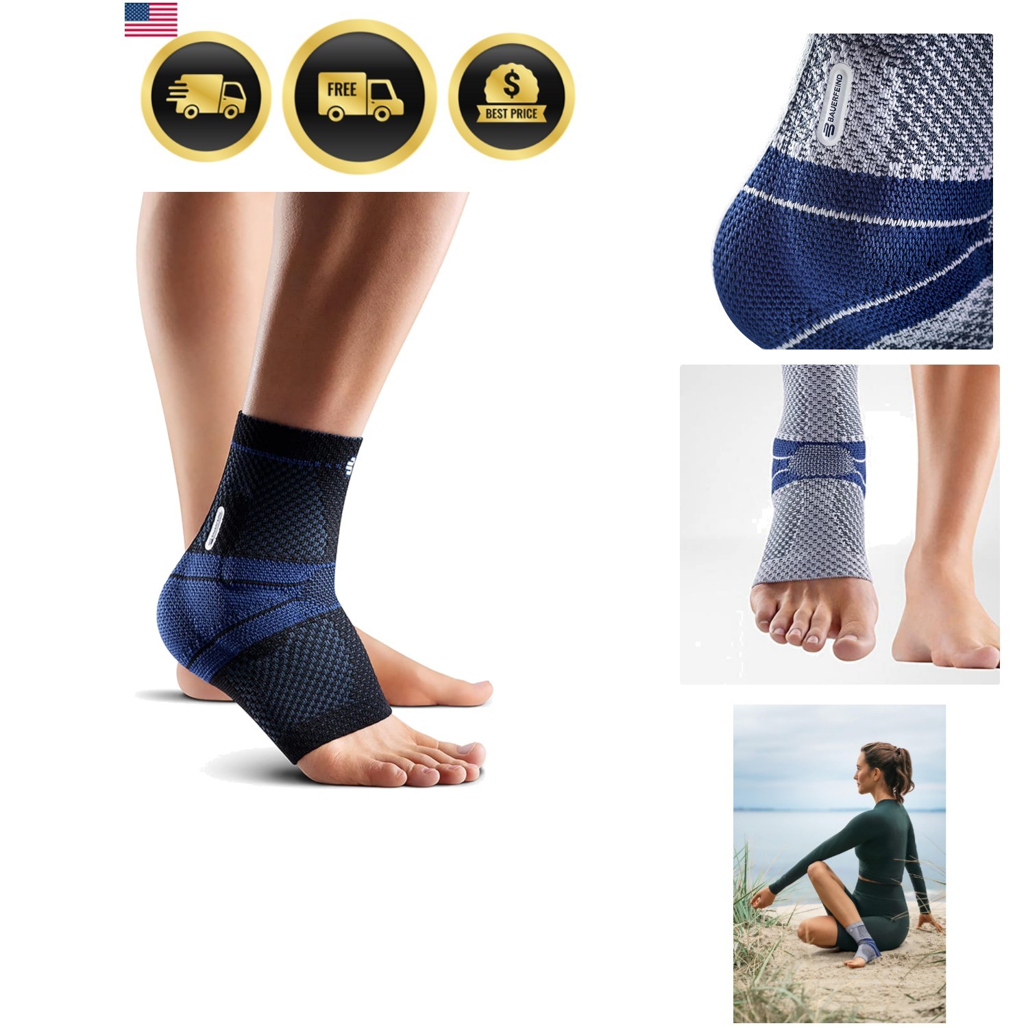 MalleoTrain – Ankle Support Brace – Helps Stabilize the Ankle Muscles and Joi…