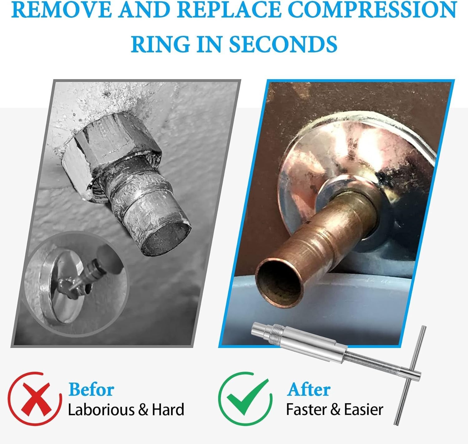 Compression Sleeve Puller And Sleeve Remover For 1/2 Inch Compression
