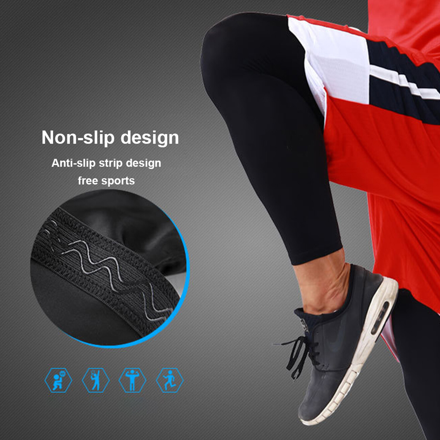 Compression Socks Leg Support Thigh Sleeve Knee High Stockings For Men Women US