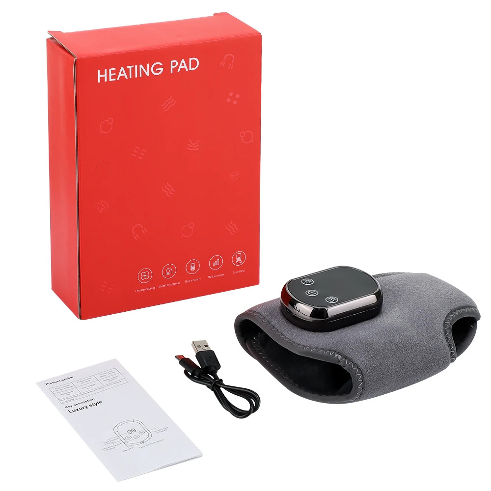 Electric Foot Massager Vibration Relaxation Ankle Massager Warm Hot Compress Ank