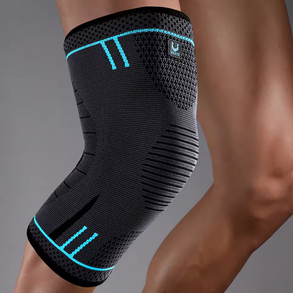 1 piece of compression knee support sleeve, elastic, breathable, anti slip knee