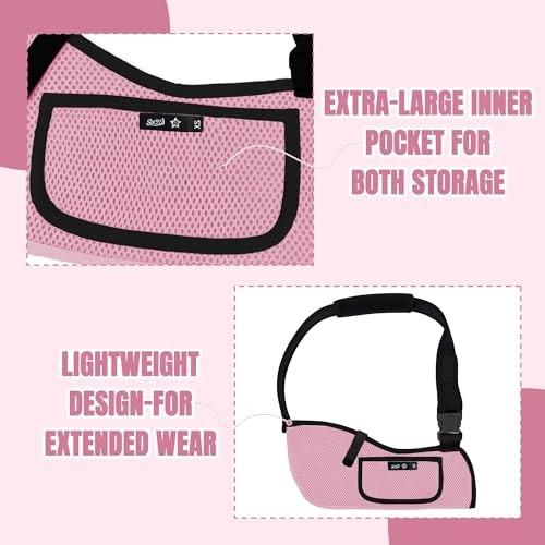 Kids Arm Sling Shoulder Immobilizer for Arm,Wrist,Elbow Injury XX-Small Pink