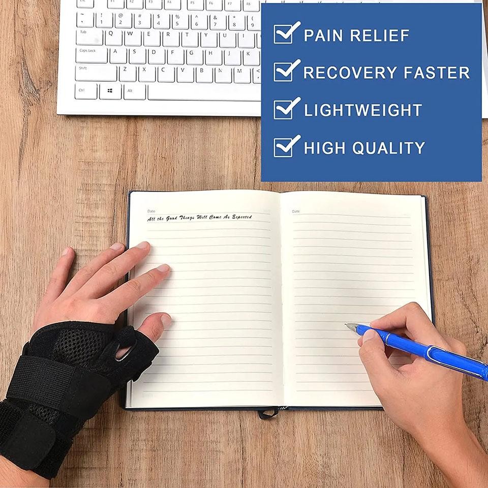 Aolikes 1pcs Flexible Splint Wrist Thumb Support Brace for Tendonitis Arthritis