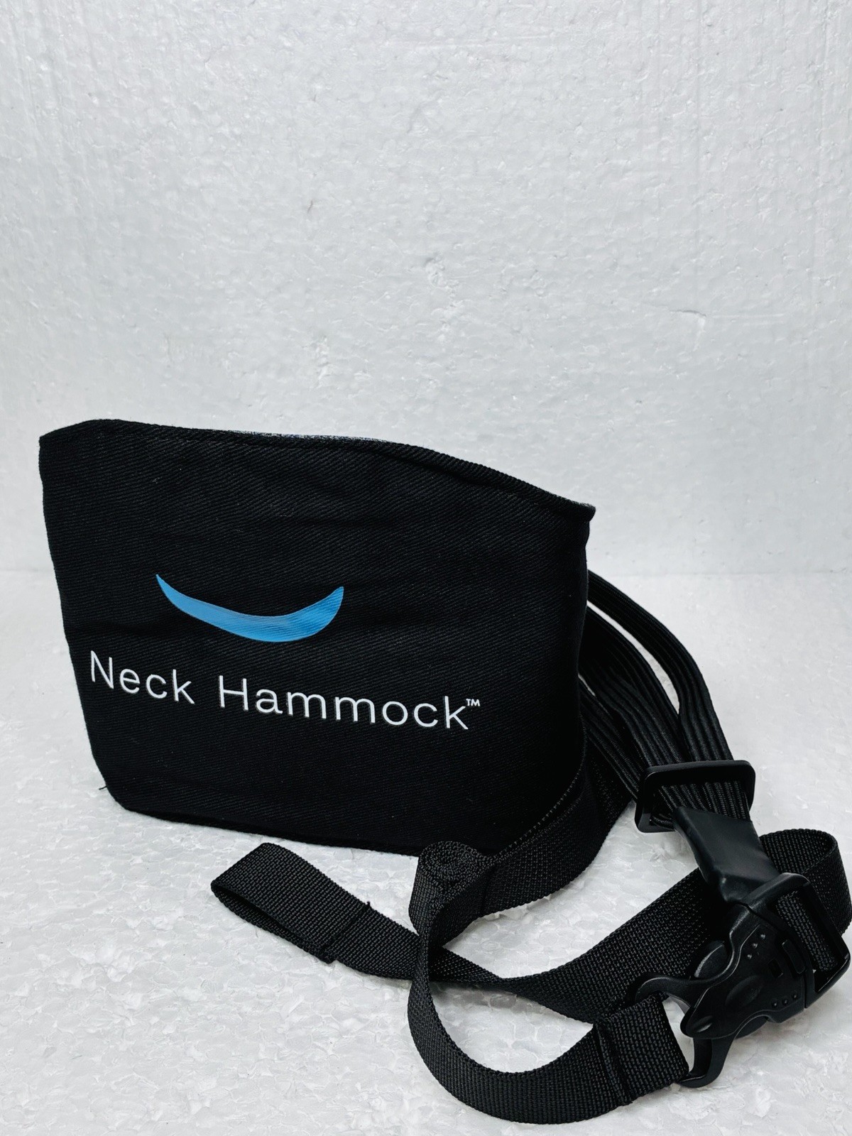 Neck Hammock Memory Foam Neck Support Stretcher Adjustable One Size Black