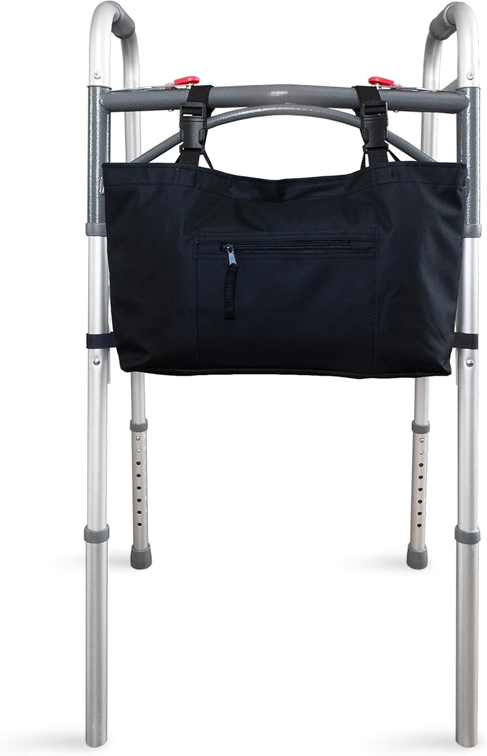 Spacious Waterproof Folding or Rolling Walker Tote Bag w/ Adjustable Straps