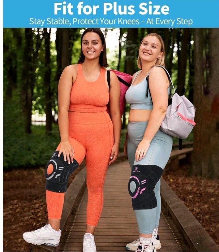 Knee Brace for Men & Women, Maximum Support with Side Stabilizers & Patella Gel