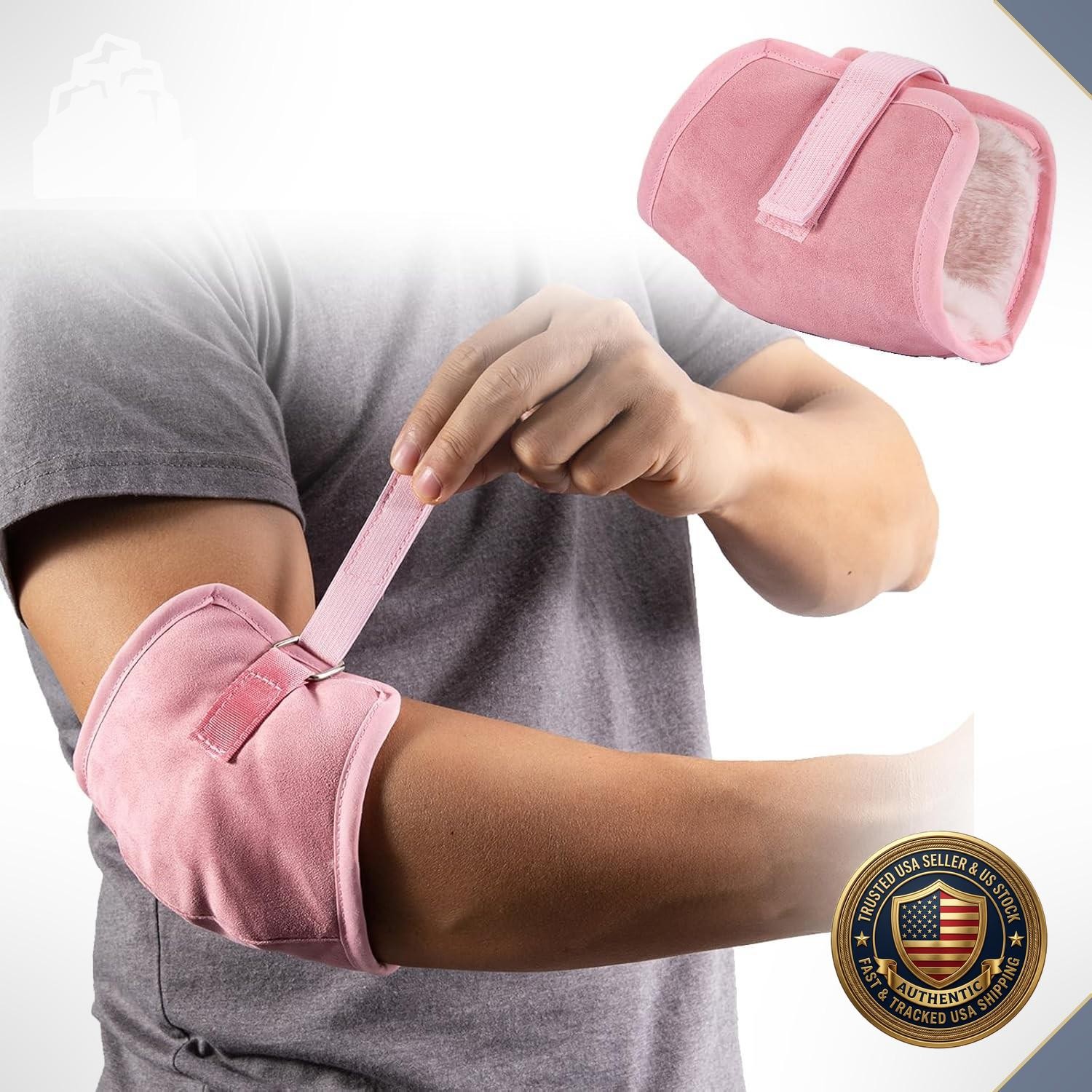 Elbow Pads Pressure Sores Relief Suede Fluff Protector Universal Size