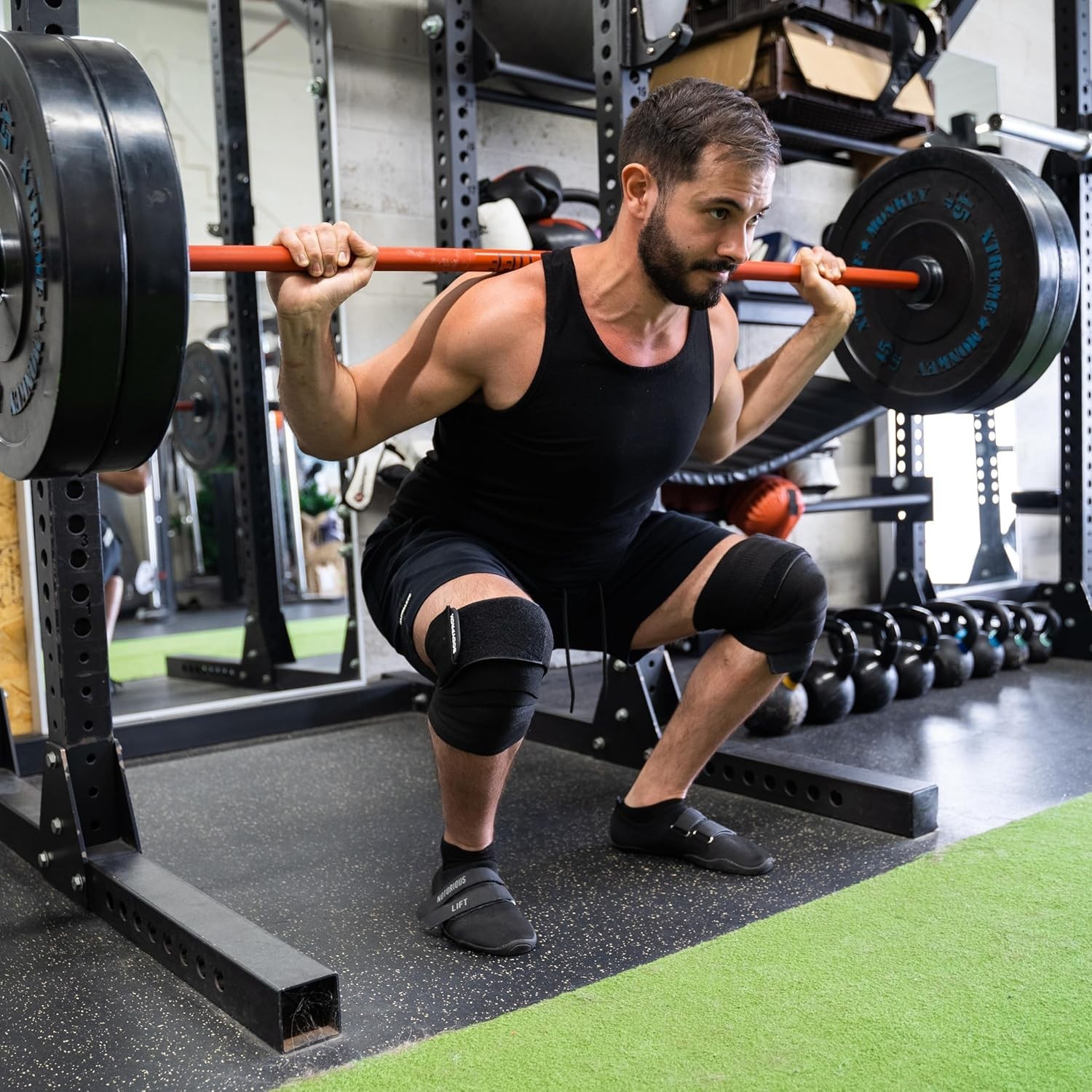 Durable Knee Wraps 2 Pack for Heavy Lifting – Compression & Injury Prevention