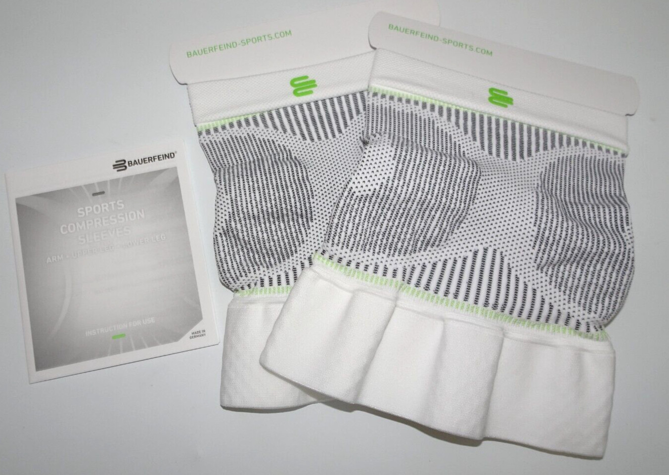 Bauerfeind Sports Compression Upper Leg Sleeves (1 Pair), Size S Short