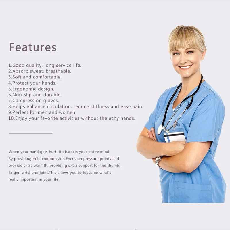 Compression Arthritis Gloves H& Wrist Support Joint Pain Relief