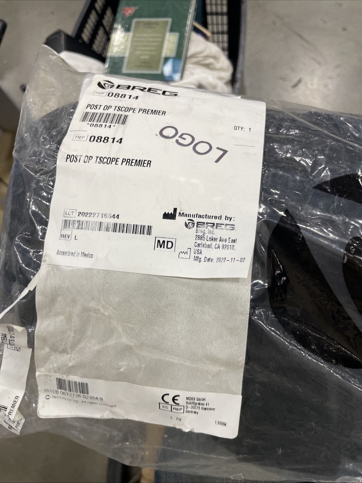 Breg T-Scope Premier Post Op Knee Brace – Black REF 08814 New