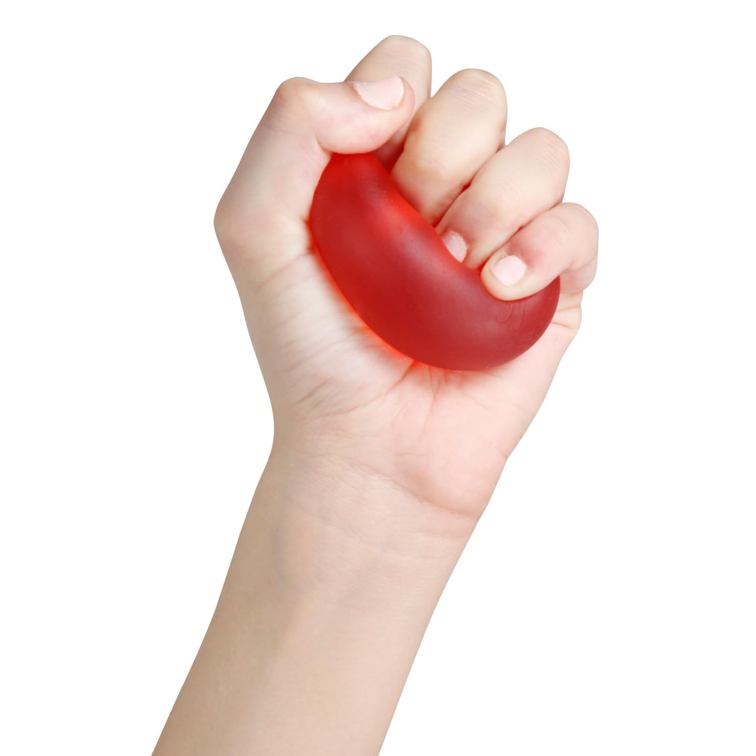 Flamingo Gel Exercise Ball – Hand Grip Strength, Stress Relief, Red, Universal