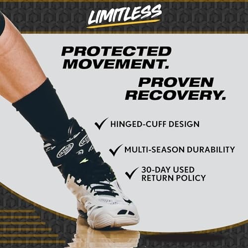 Ultra Zoom Ankle Brace for Sports Injury Recovery & Prevention – Hinged Support