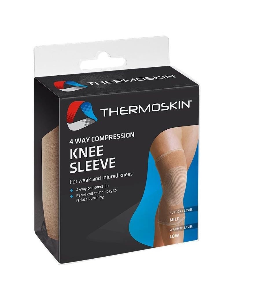 Thermoskin Elastic Knee (4-Way)- XL X-Large, Beige