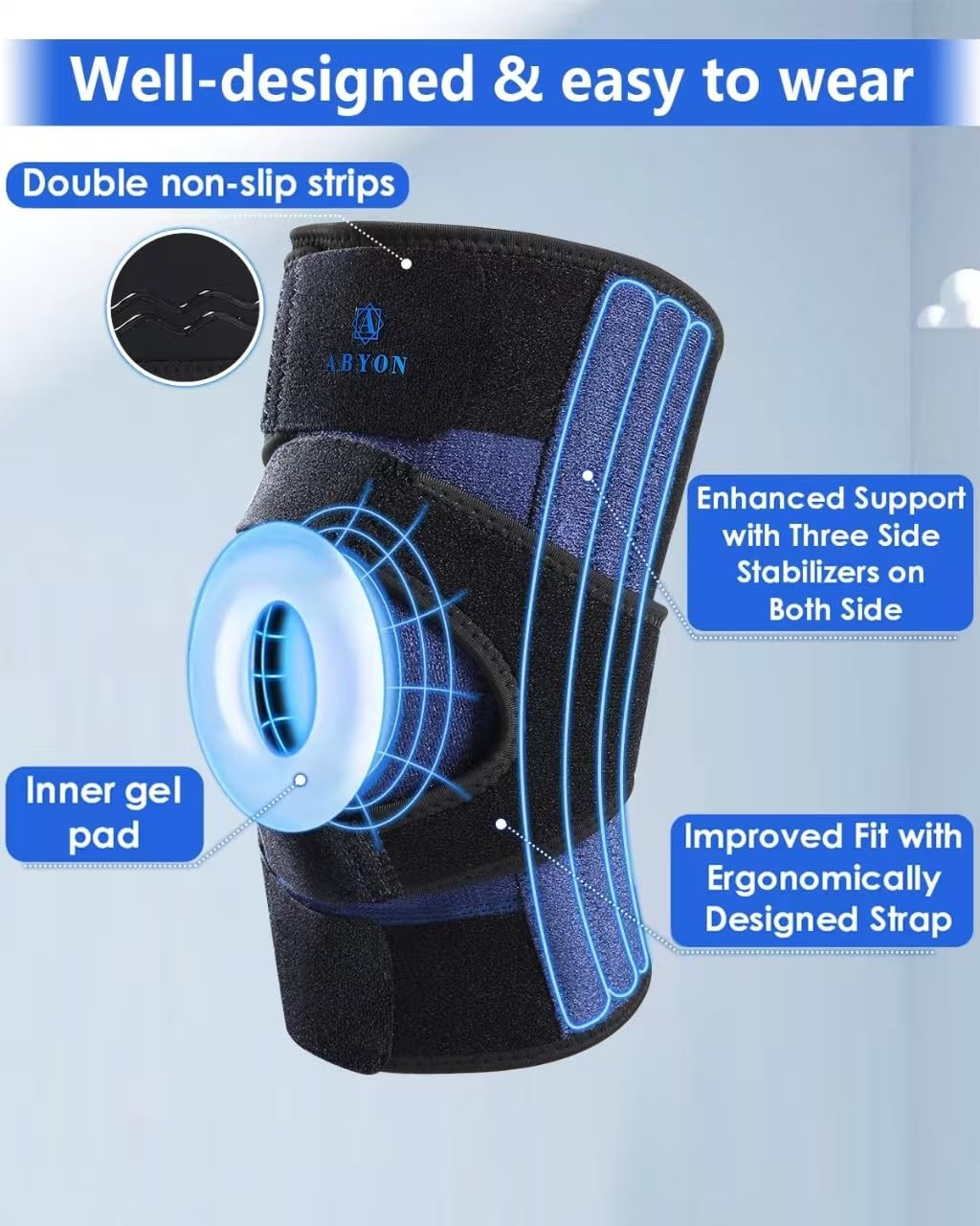 Knee Brace for Women & Men Meniscus Tear, ACL, Arthritis, Knee Support with T…