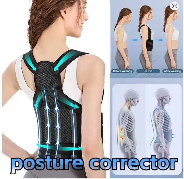 Adjustable Posture Corrector Upper Back Support Brace Shoulder Pain Relief 1PC
