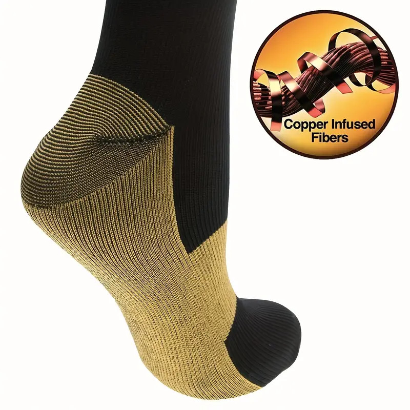 3×Compression Socks Stockings Womens Mens Knee High Medical 20-30 mmHG S/M – XXL