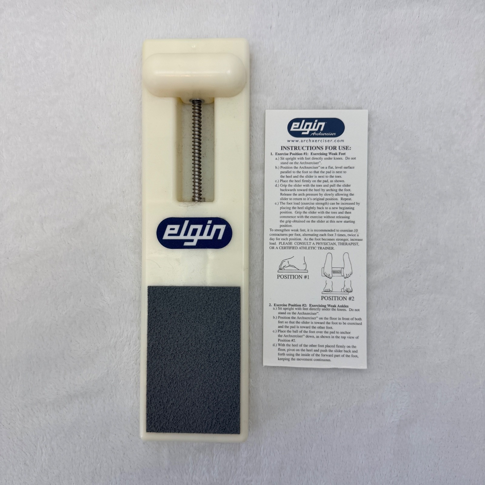 Elgin Archexerciser Foot Arch Strengthener for Planter Fasciitis Heel Spur Etc