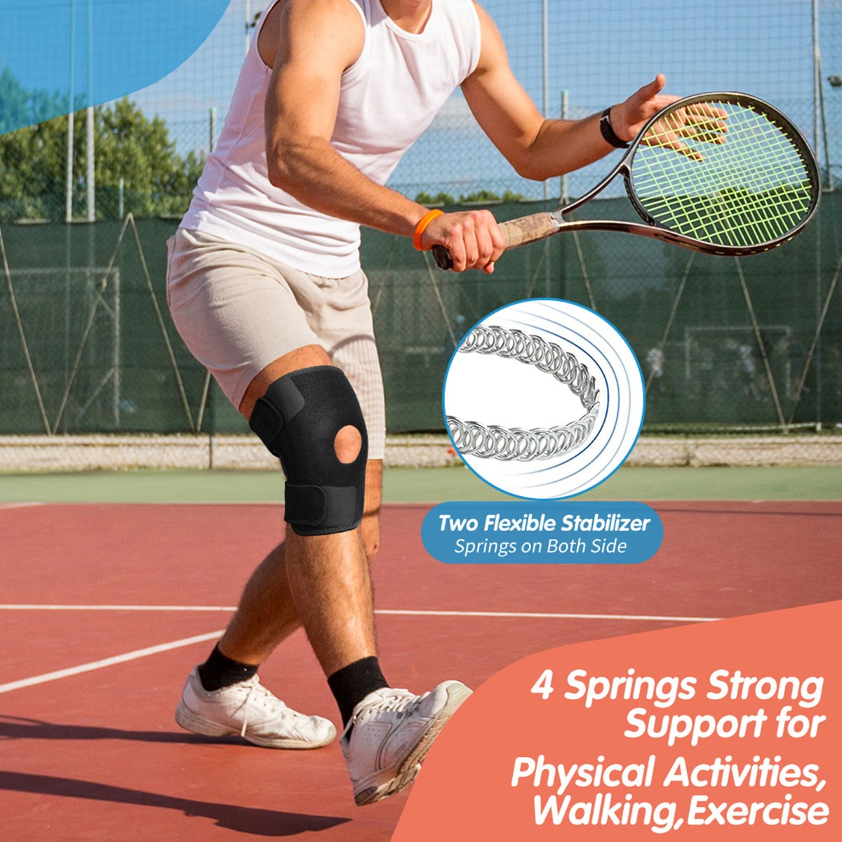 Knee Brace Side Stabilizer Meniscus Tear Knee Pain ACL MCL Arthritis Relief US