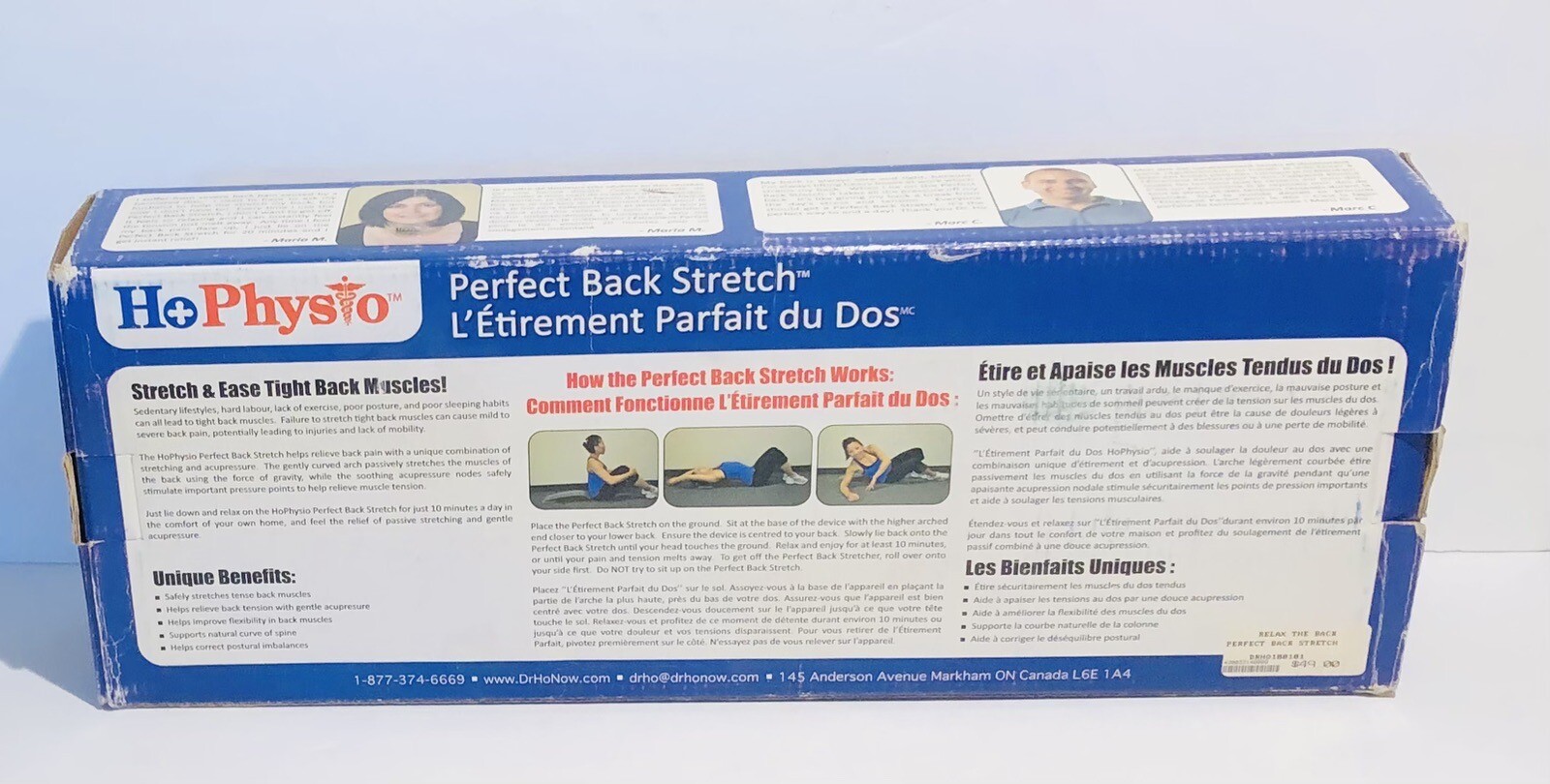 Dr. Ho’s Perfect Back Stretch Ease Tension Stretch Tight Back Muscles Relief