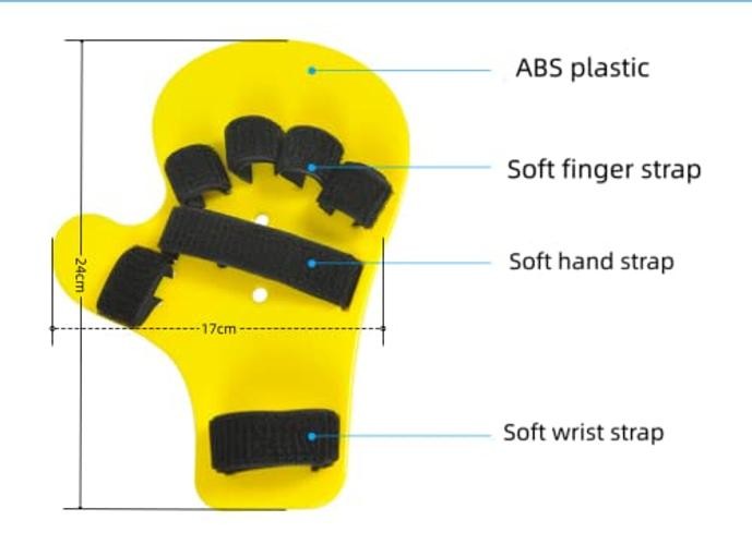 Finger Orthotics, Extended Type Fingerboard Stroke Hand Splint Training