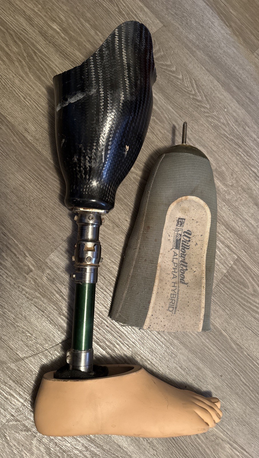 Below The Knee Prosthetic With Sleeve Right Foot