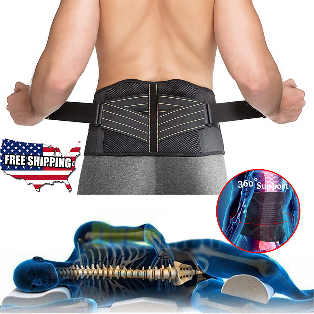 Back Support Lower Back Brace Pain Relief Lumbar Support Belt Sciatica Men Women