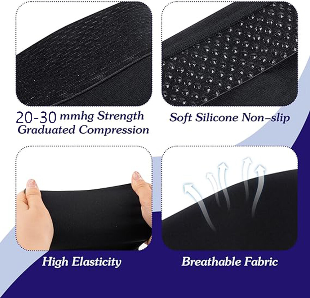 Graduated Therapy Closed Toe Thigh High 20-30 mmHg Compression Hosiery Socks