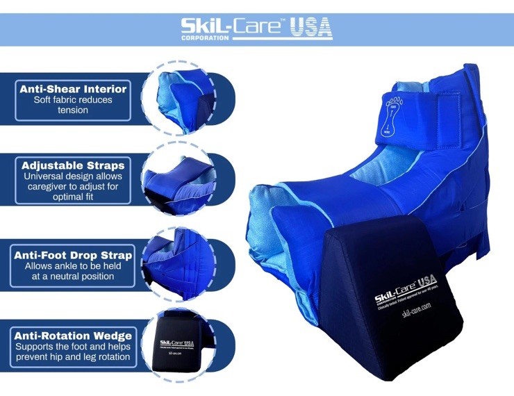 Skil-Care Heel-Check Boot Pair 503410 Pressure Relief Heel Protectors Supersoft
