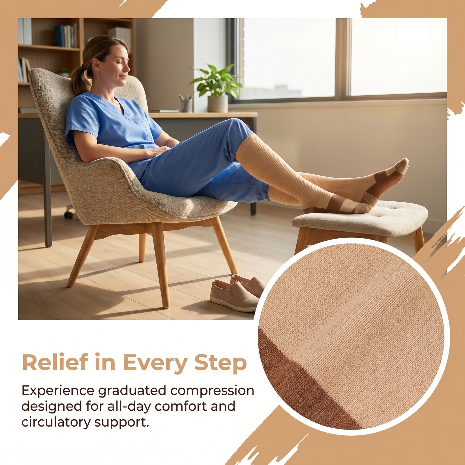 Wholesale Copper Compression Socks 20-30mmHg Graduated Support Mens Womens S-XXL