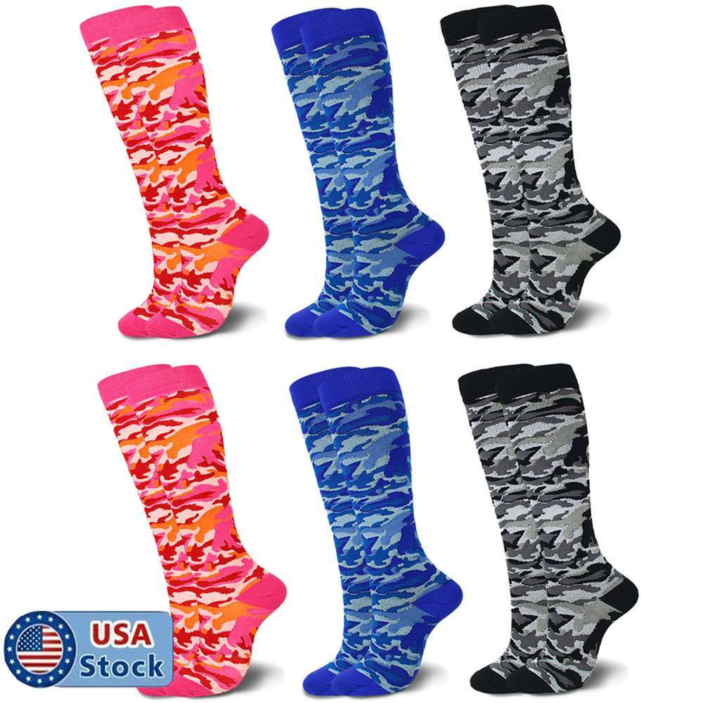 2 Pairs Compression Socks Stockings Knee High Womens Mens 20-30 mmHG S/M – X/XL