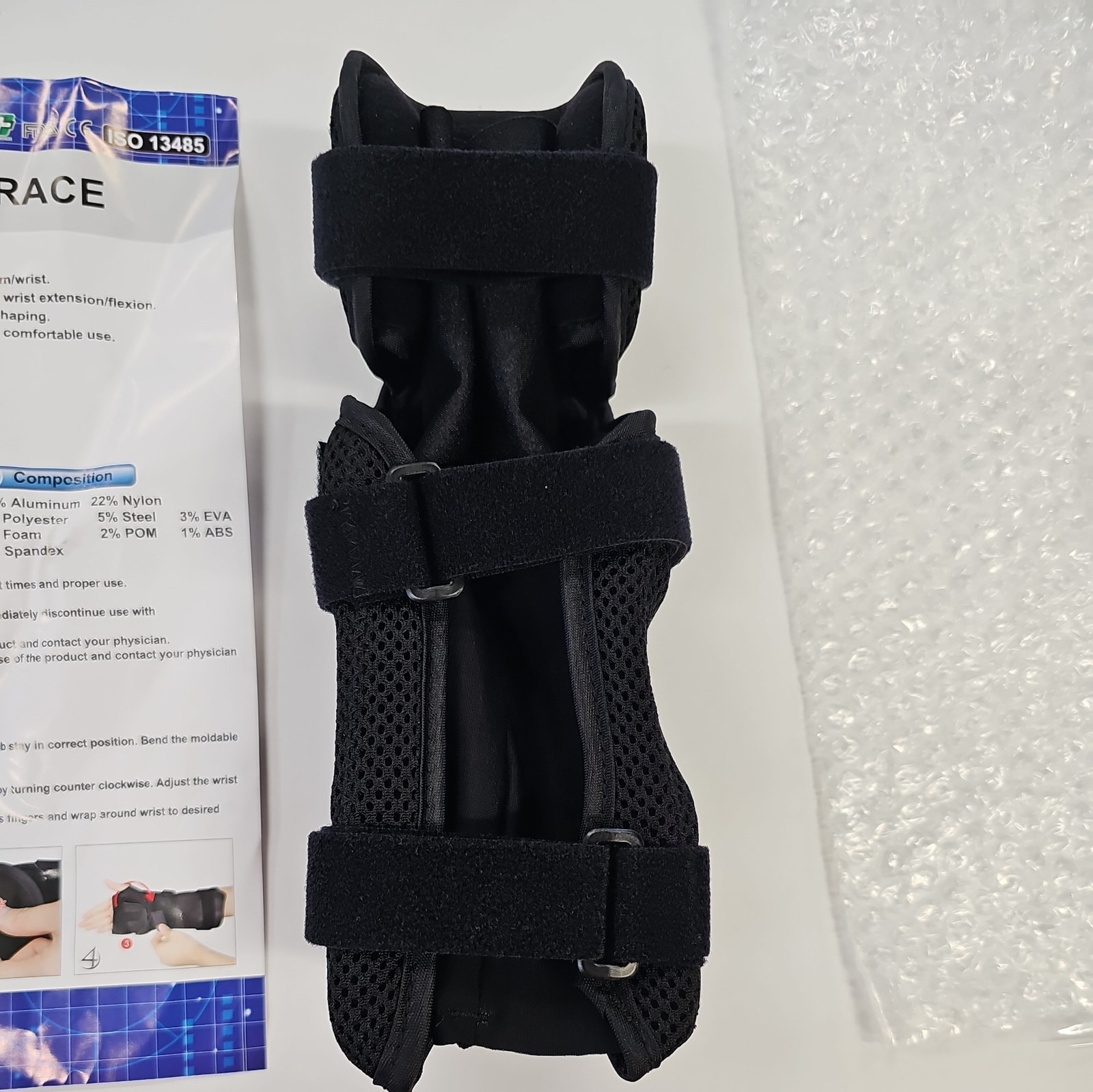 Galaxy Wrist Brace One Size Immobilizer Adjustable ISO 13485 Brand New