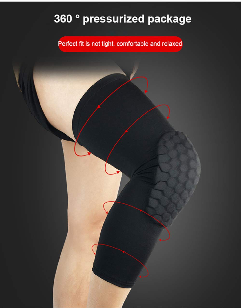 Knee Pads Compression Pads Long Leg Sleeve Collision Avoidance Brace Protection