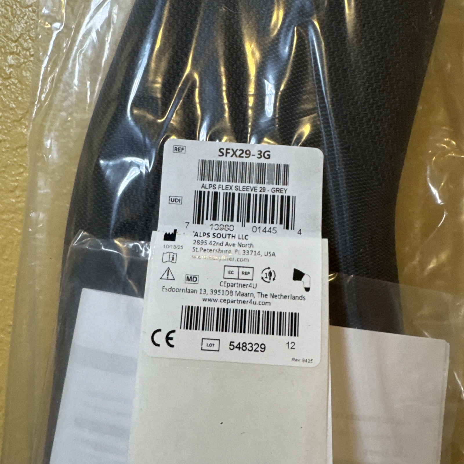 Prosthetic Sleeve Liner Alps Prosthetic Flex Sleeve SFX29-3G