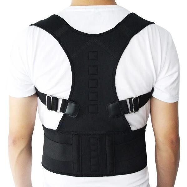 Magnetic Posture Corrector Back Brace Shoulder Straightener Lumbar Support Belt