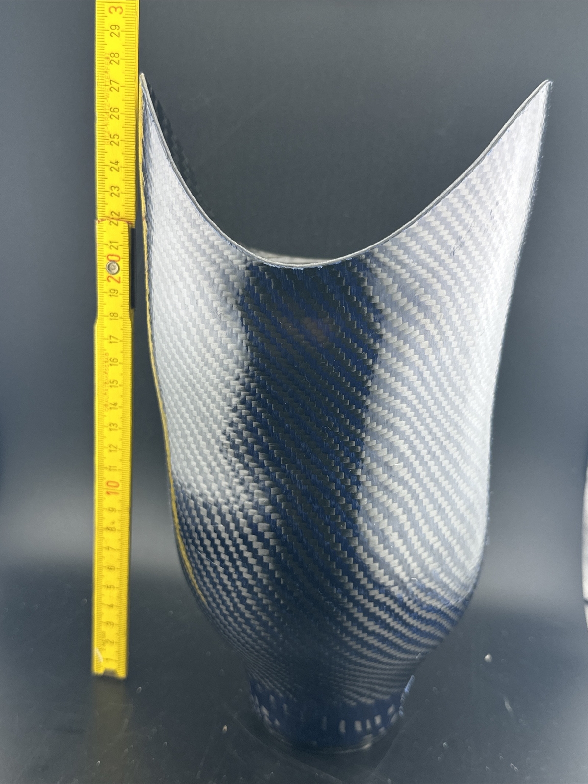 Below Knee Prosthetic Sock. Not For medical Use. Blue Carbon