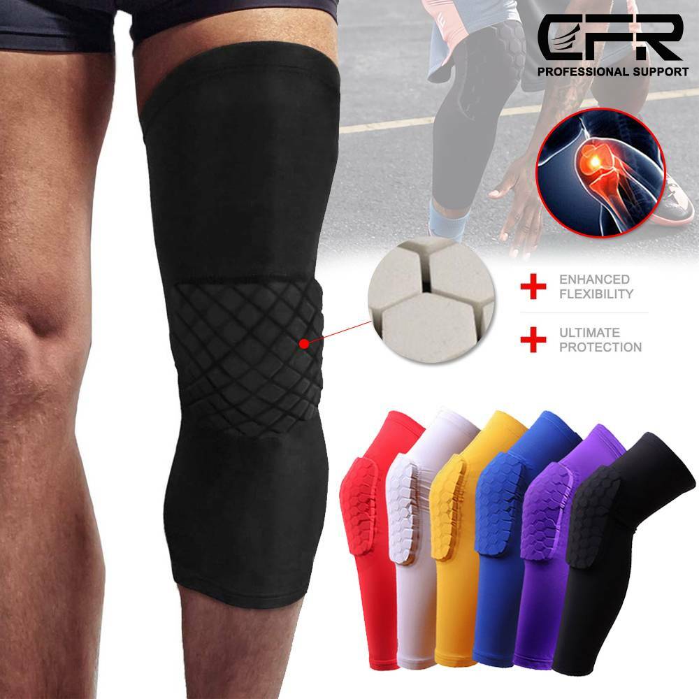 Compression Long Sleeve Support Leg Knee Pad Brace Sport Pain Guard Men Women US