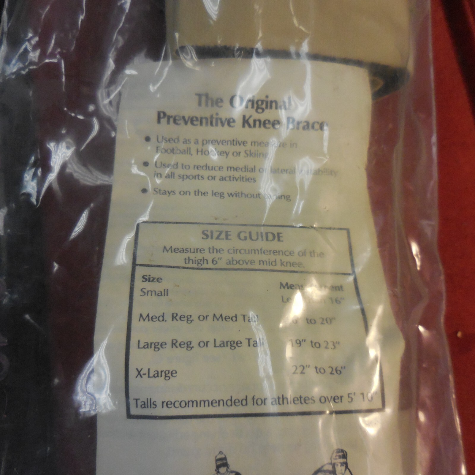 New McDavid Protective Knee Brace With Instructions, Fits Left or Right Knee