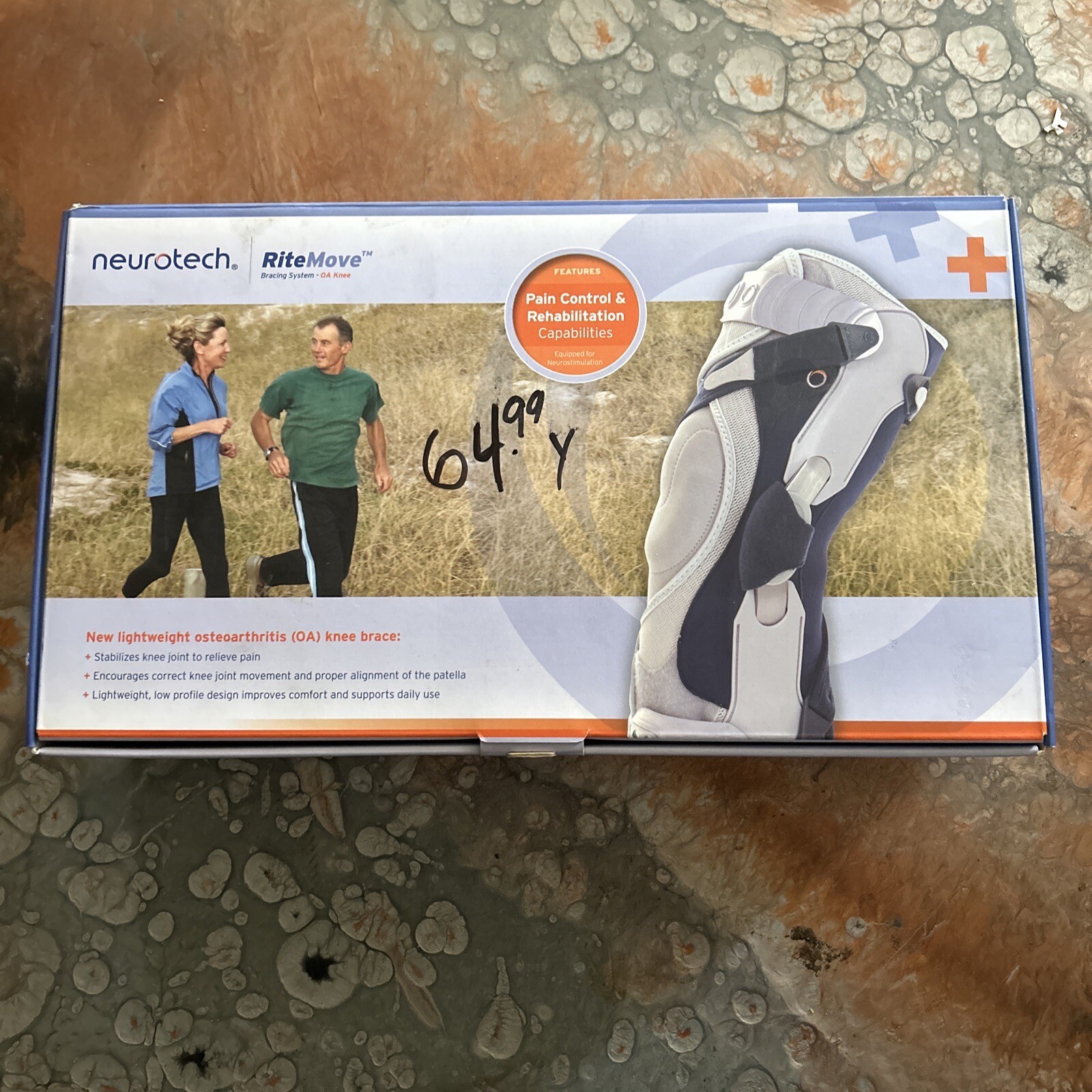 New Neurotech RiteMove Knee Brace System Pain Control & Rehab – Xl Right Side