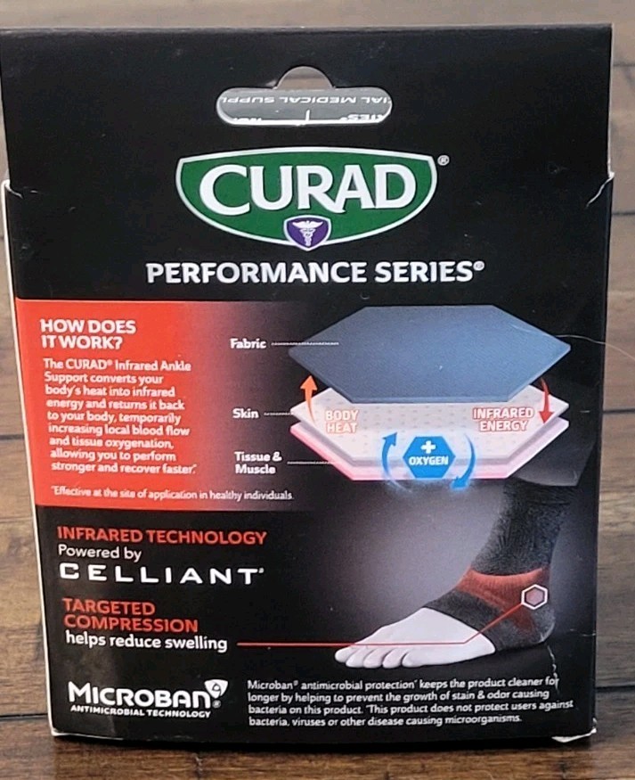CURAD Performance Series – IRONMAN – Infrared Ankle Support, L/XL