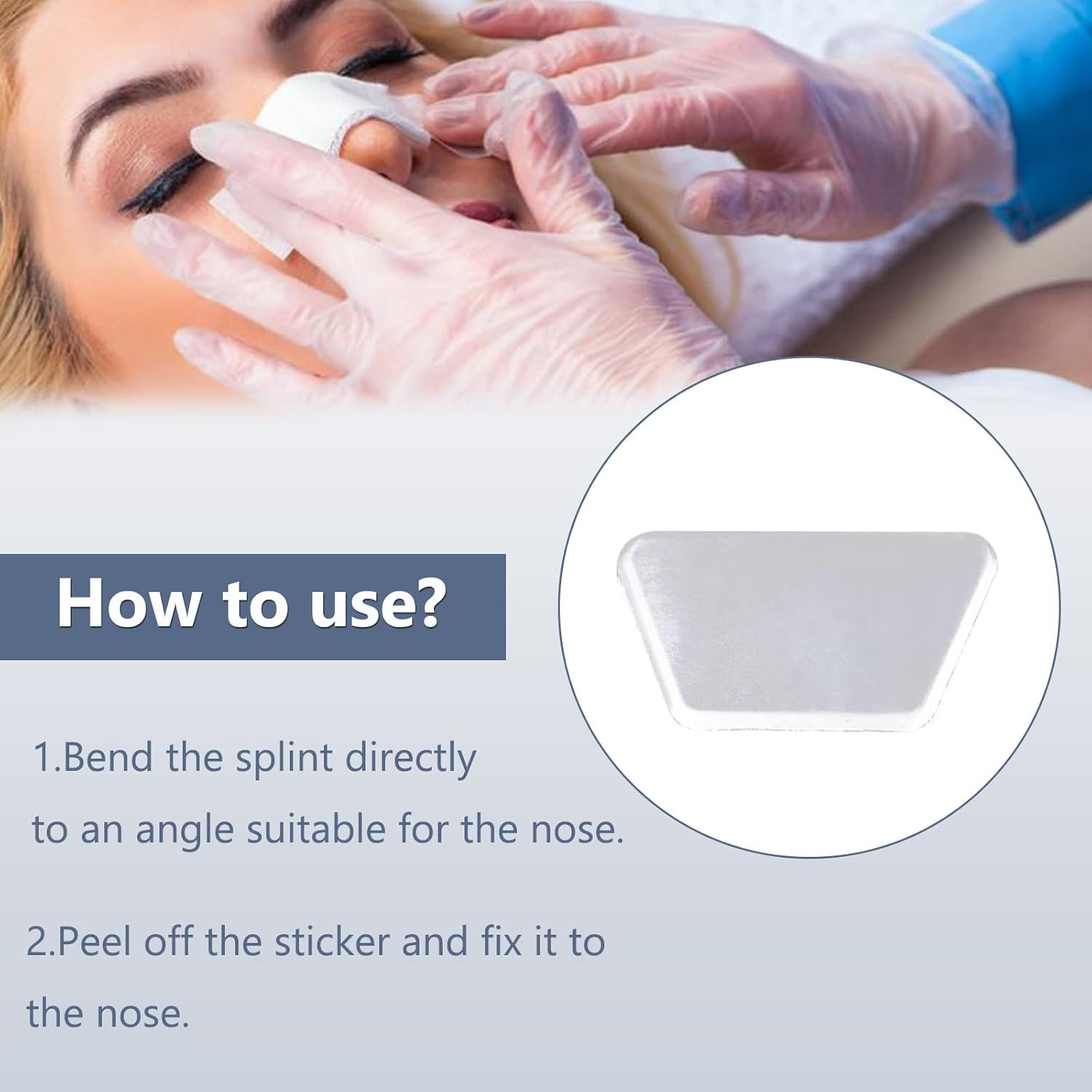 Aluminum Nasal Splints, External Nose Support Protector for Rhinoplasty Septopla