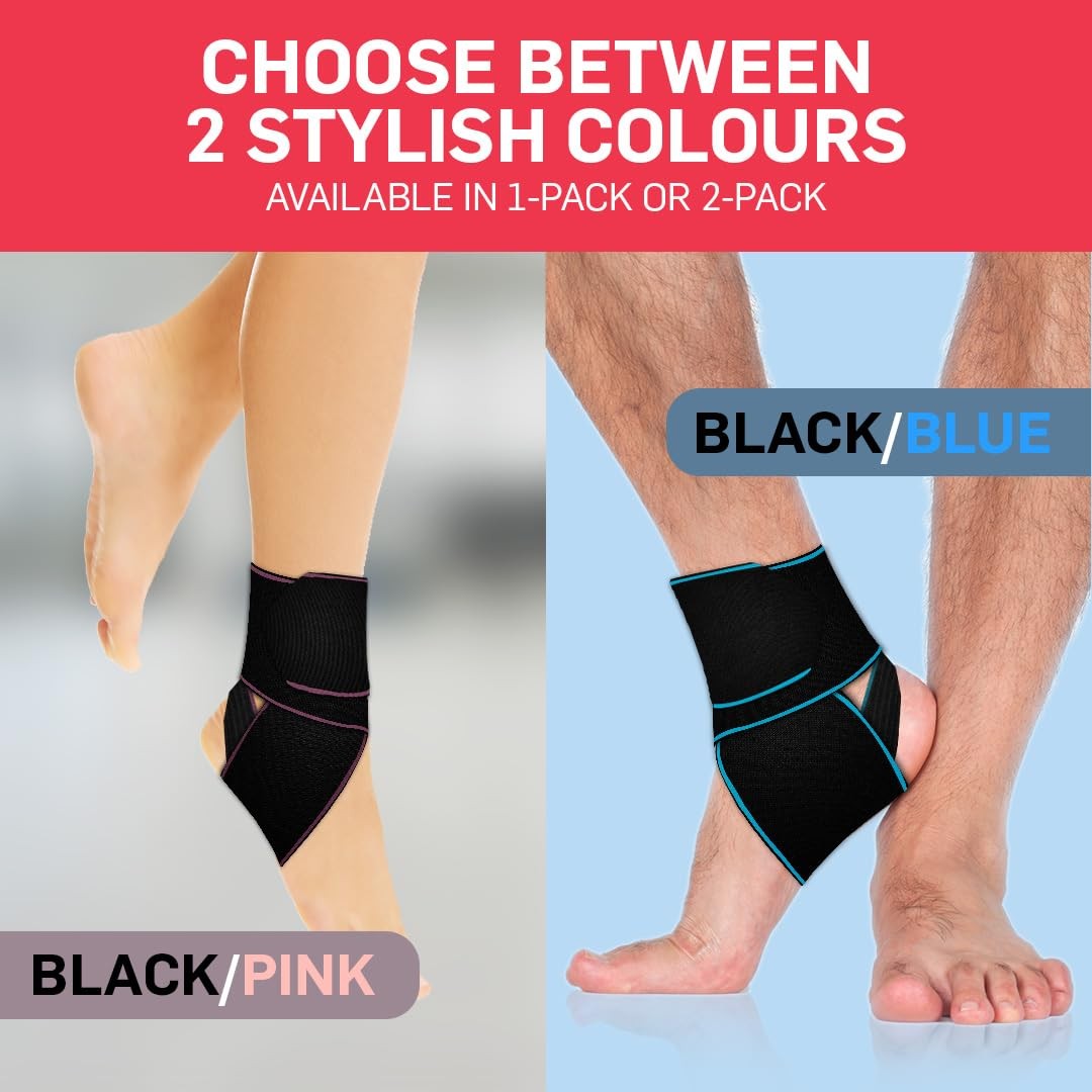 1 PCS Ankle Brace Support Tendonitis Achilles Pain Relief Blue Men Women