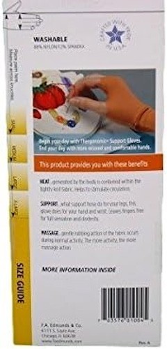 Frank A. Edmunds Hand-Aids Support Gloves, Medium, HA-3 (HA-1003)