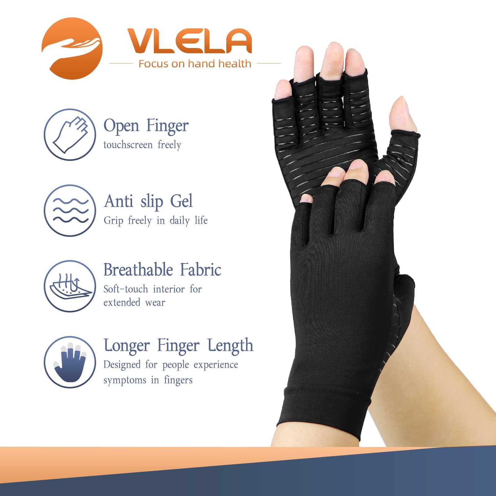 Copper Arthritis Compression Gloves Women Men Relieve Hand Pain Swelling and …