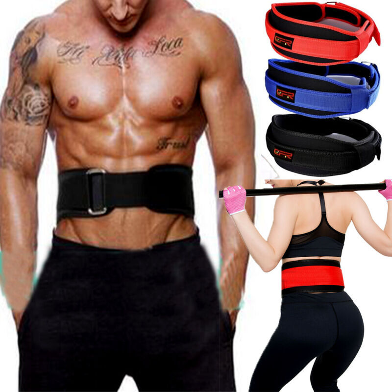 Weight Lifting Belt Heavy Work Back Brace Lumar Support GYM Strengthen Strap